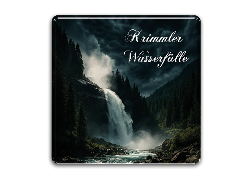 Souvenir Foto Magnet Krimmler Wasserfälle 6,5x6,5cm