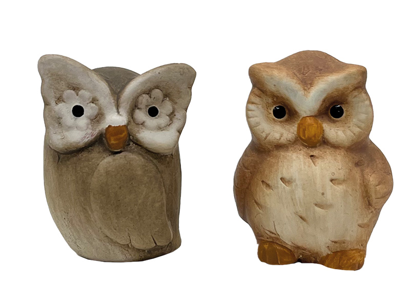 Eule aus Keramik 5,5x3,5x6cm    Eule aus Keramik 5,5x3,5x6cm