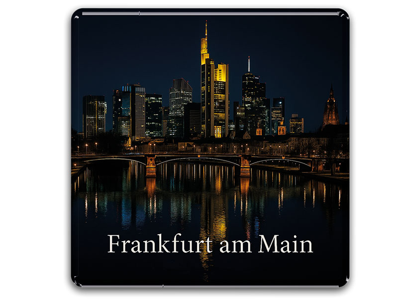 Souvenir Photo magnet Frankfurt 8x8cm