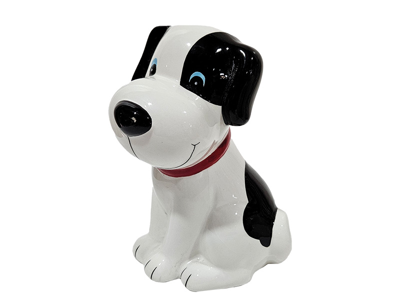 Porcelain money box dog 10x9x18cm