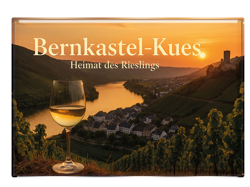Souvenir Foto Magnet Bernkastel-Kues 9,5x6,5cm