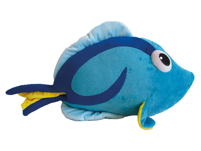 Doktorfisch aus Plüsch 45x10x22cm    Doktorfisch aus Plüsch 45x10x22cm