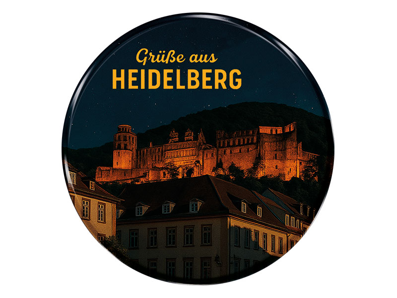 Souvenir Foto Magnet rund Heidelberg Ø7cm