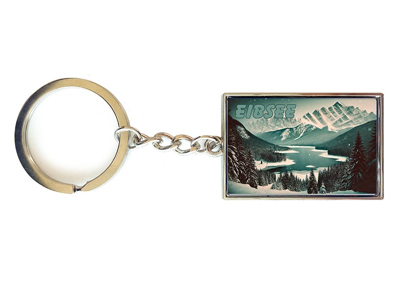 Souvenir Metal keychain Eibsee 3x10cm