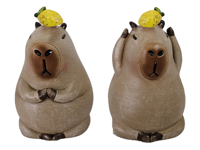 Capybara - Wasserschwein aus Poly 7x7x11cm   