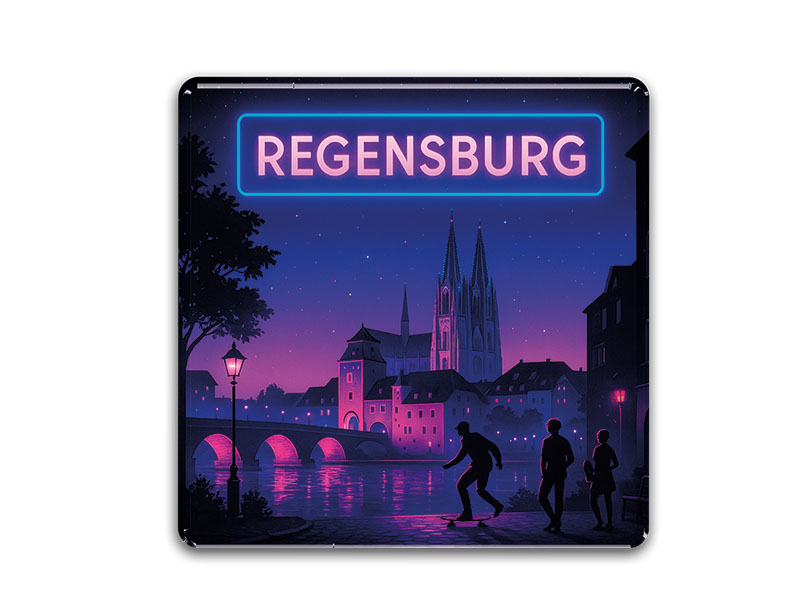 Souvenir Foto Magnet Regensburg 3,5x3,5cm Souvenir Foto Magnet Regensburg 3,5x3,5cm