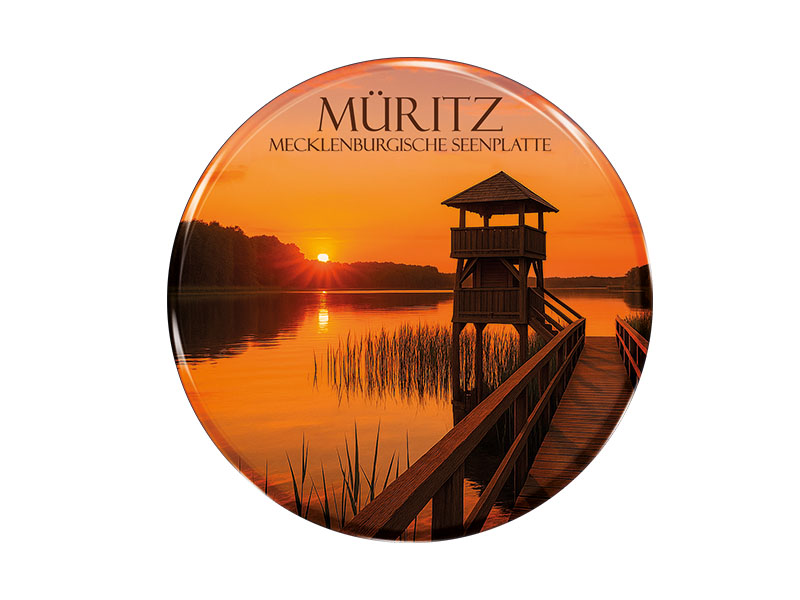 Souvenir Foto Magnet rund Seenplatte Ø3.5 cm Souvenir Foto Magnet rund Seenplatte Ø3.5 cm