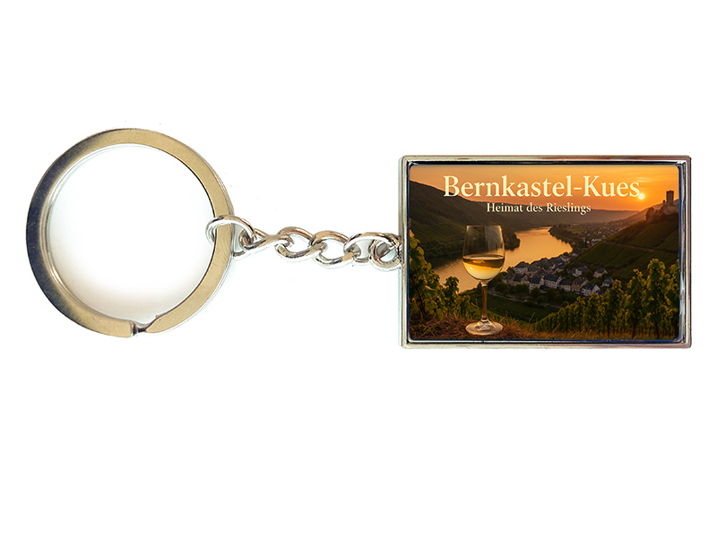 Souvenir Schlüsselanhänger Bernkastel-Kues aus Metall 10x3cm