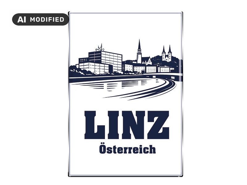 Souvenir Foto Magnet Linz 8x5,5cm