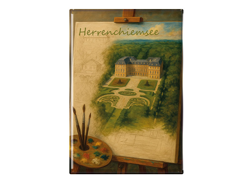 Souvenir Foto Magnet Chiemsee 9,5x6,5cm