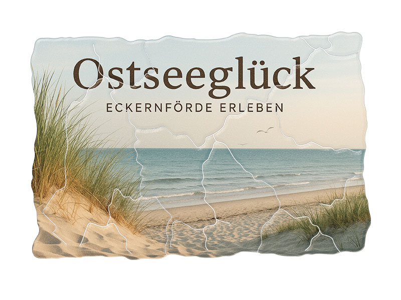 Souvenir Foto Magnet Eckernförde aus Kunststoff 8x5cm