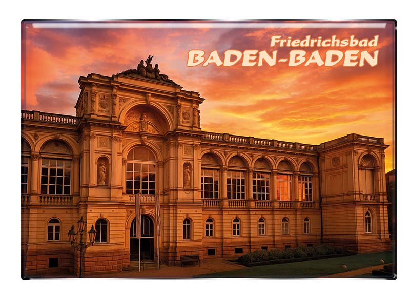 Souvenir Foto Magnet Baden-Baden 8x5,5cm