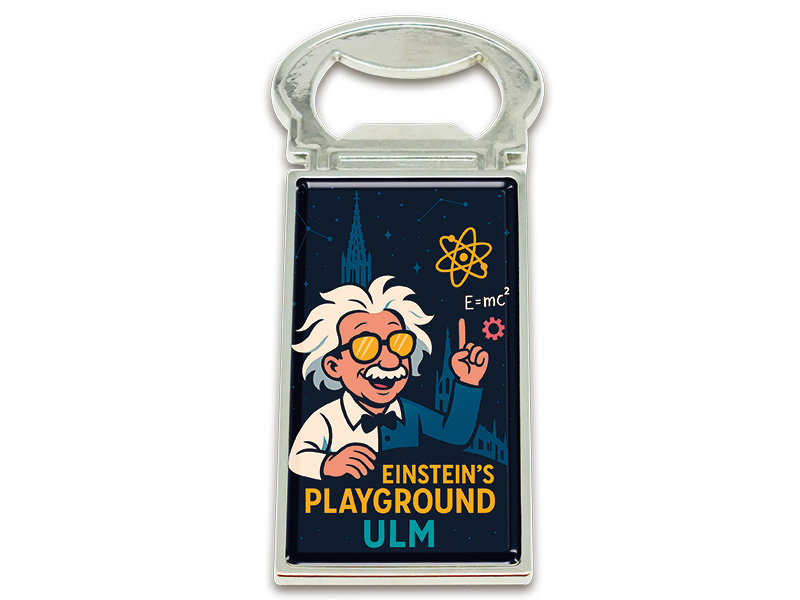 Souvenir Magnet Kapselheber aus Metall Ulm 3x9cm