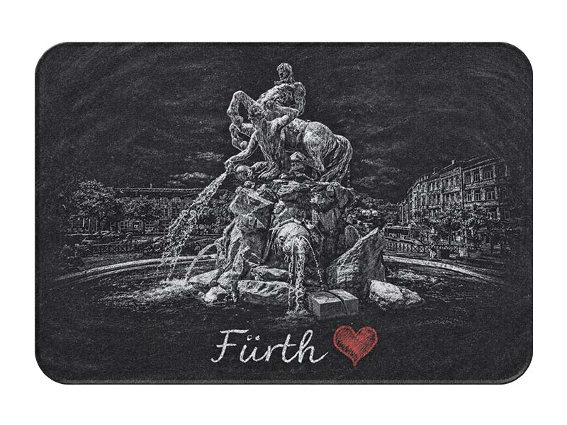 Souvenir plastic photo magnet Fürth 8x5cm
