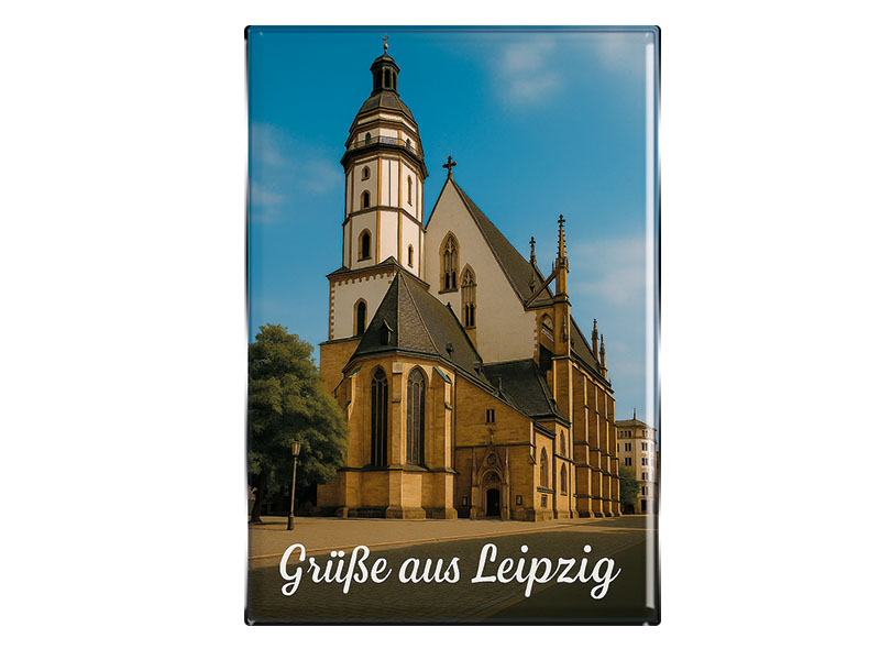 Souvenir Foto Magnet rechteckig Leipzig 8x5,5cm Souvenir Foto Magnet rechteckig Leipzig 8x5,5cm