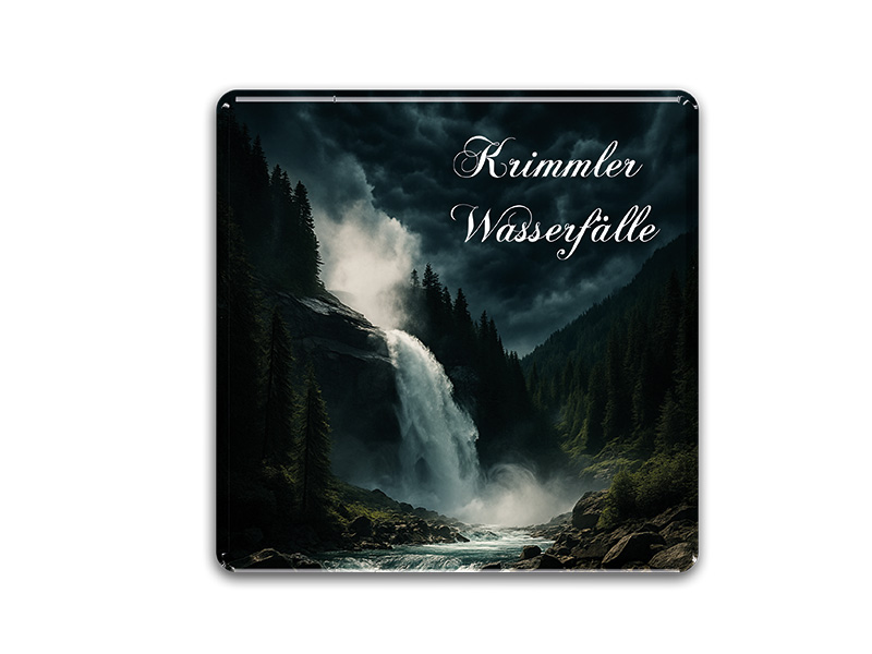 Souvenir Foto Magnet Krimmler Wasserfälle 3,5x3,5cm