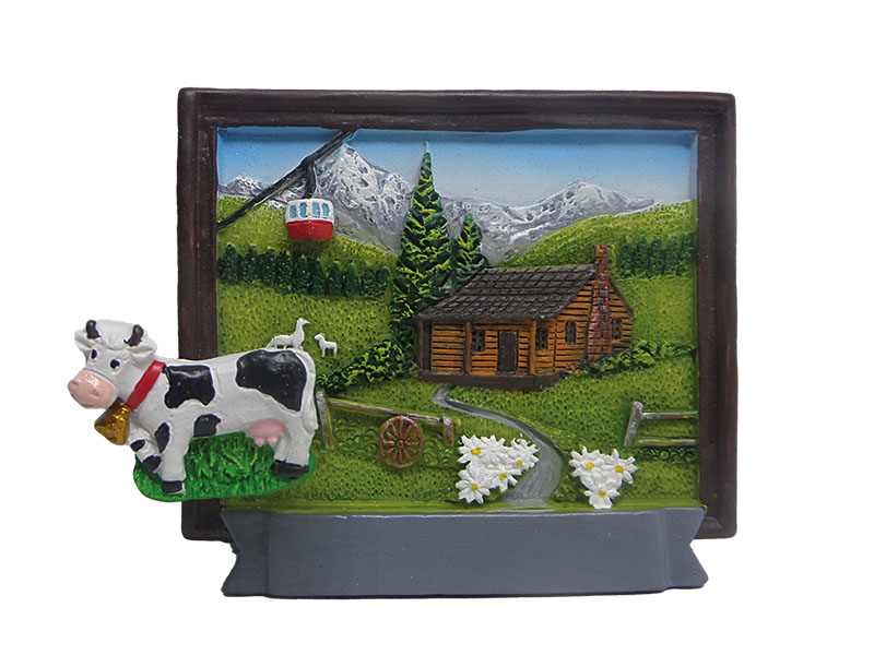 Magnet Bergpanorama Bilderrahmen aus Poly 6x2,5x7cm    Magnet Bergpanorama Bilderrahmen aus Poly 6x2,5x7cm