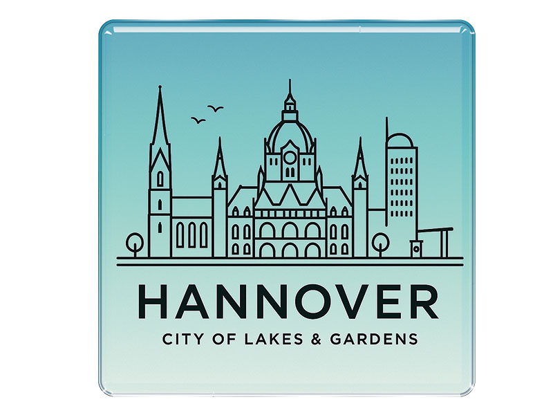 Souvenir Foto Magnet Hannover 8x8cm