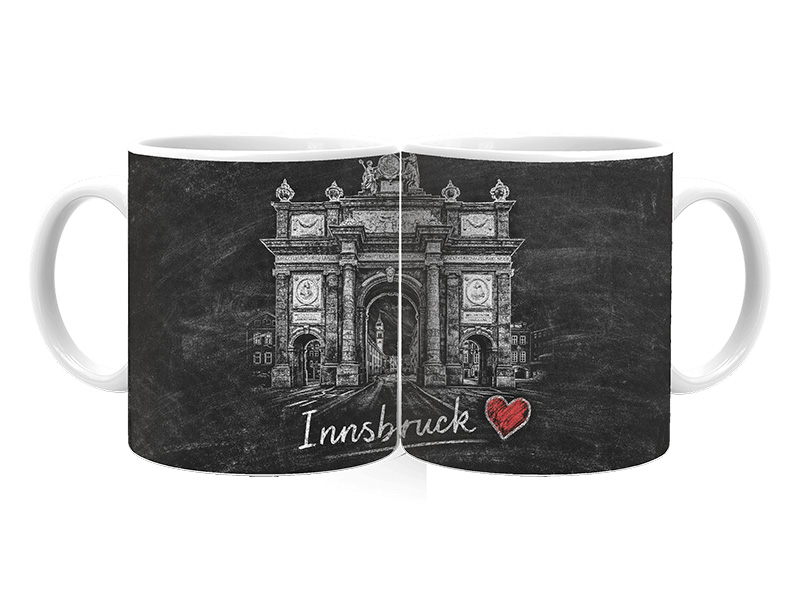 Souvenir Foto Tasse Innsbruck aus Keramik Ø8x9,5cm