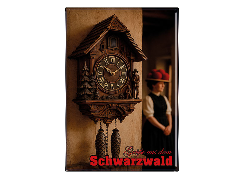 Souvenir Foto Magnet rechteckig Schwarzwald 8x5,5cm