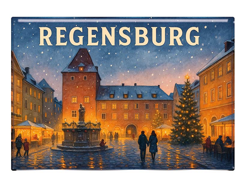 Souvenir Foto Magnet Regensburg 9,5x6,5cm