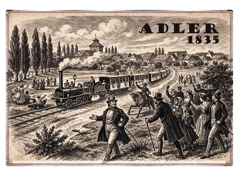 Souvenir Foto Magnet Adler 9,5x6,5cm