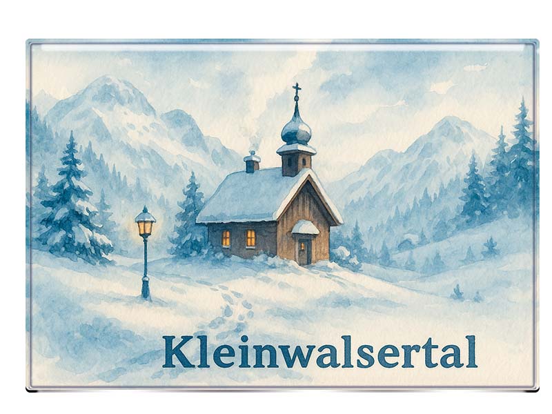 Souvenir Photo magnet Kleinwalsertal 9,5x6,5cm