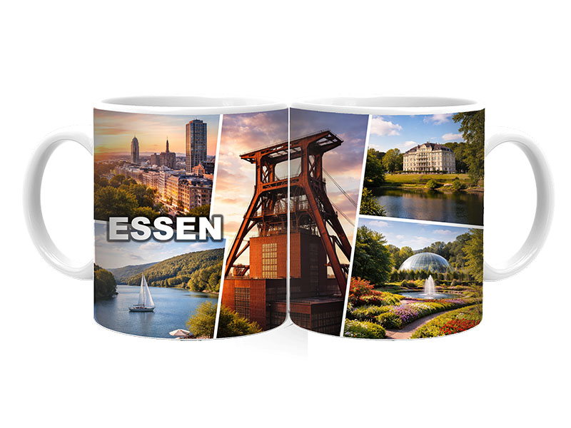 Souvenir Foto Tasse Essen aus Keramik Ø8x9,5cm