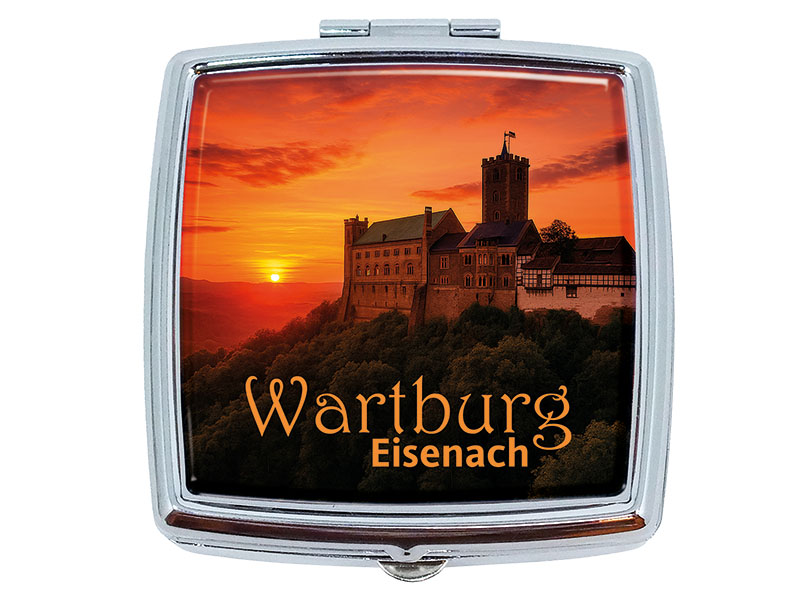 Souvenir Pillendose Eisenach aus Metall 6x5,5cm