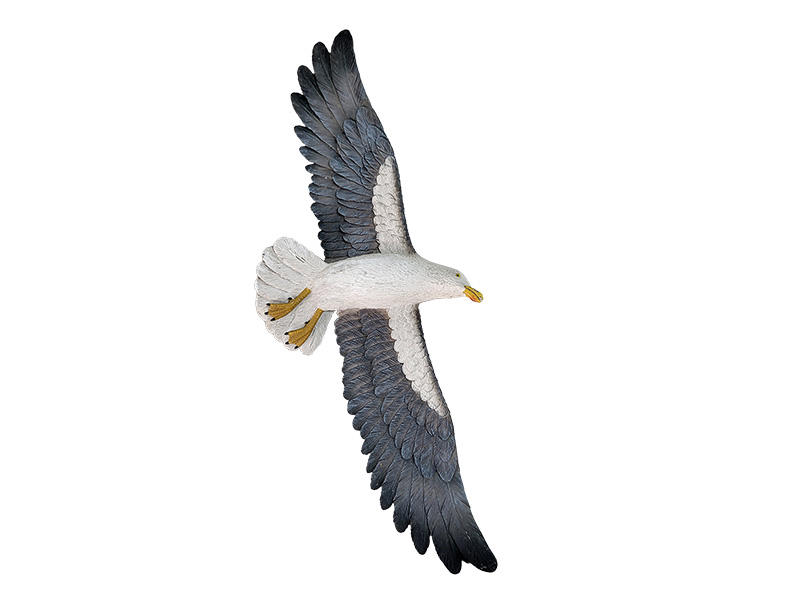 Möwe aus Poly zum Hängen, 28x2x10cm    Möwe aus Poly zum Hängen, 28x2x10cm