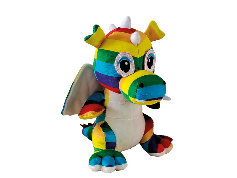 Drache aus Plüsch 16x18x20cm    Drache aus Plüsch 16x18x20cm