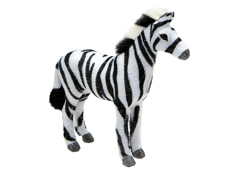 Deko Zebra mit Kunstfell, 13x4x12cm    Deko Zebra mit Kunstfell, 13x4x12cm