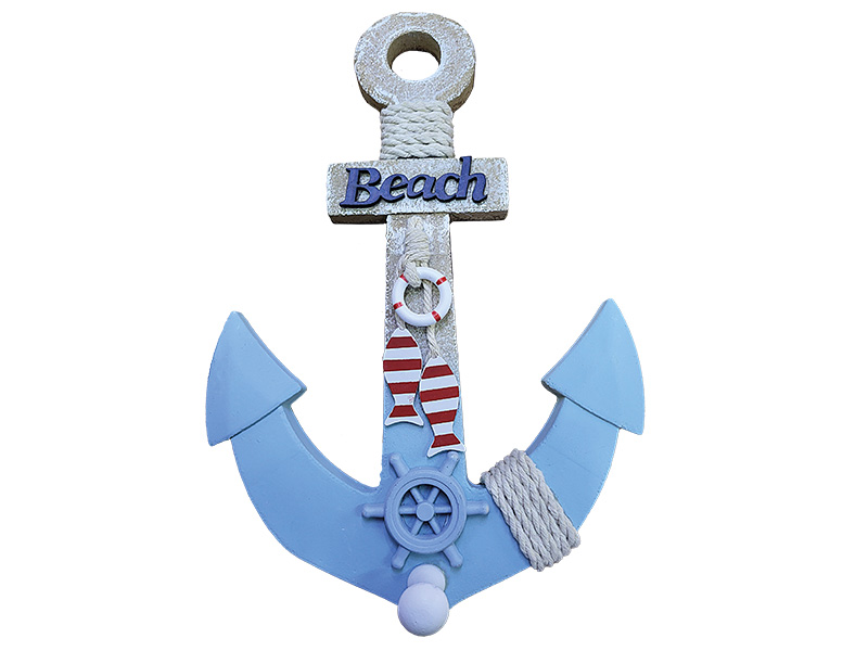 Anker "Beach" aus Holz, 19x4x27,5cm    Anker "Beach" aus Holz, 19x4x27,5cm