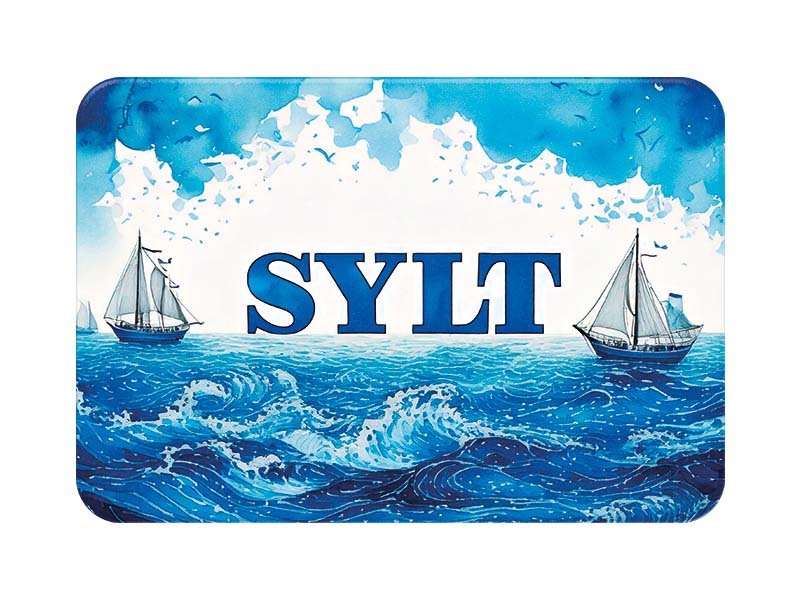 Souvenir Foto Kunststoff Magnet Sylt 8x5cm Souvenir Foto Kunststoff Magnet Sylt 8x5cm