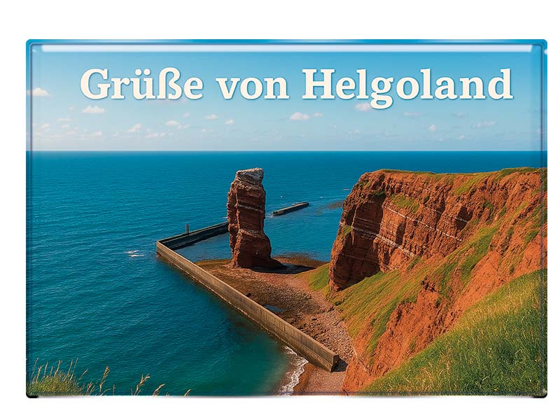 Souvenir Foto Magnet Helgoland 9,5x6,5cm