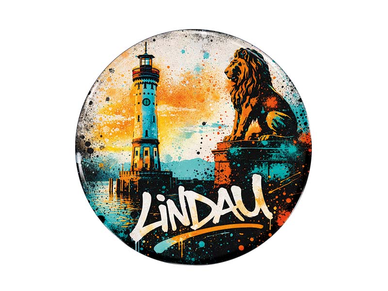Souvenir Foto Magnet Lindau Ø3,5cm