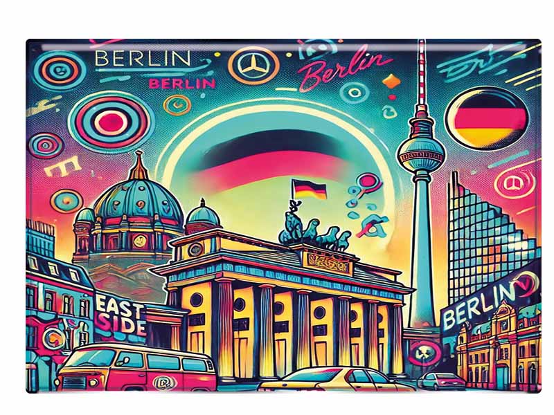 Souvenir Foto Magnet Berlin 9,5x6,5cm Souvenir Foto Magnet Berlin 9,5x6,5cm