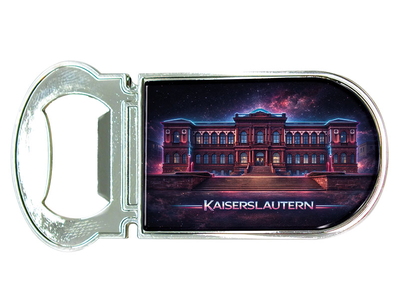 Souvenir Kapselheber Magnet Kaiserslautern aus Metall 3x7cm