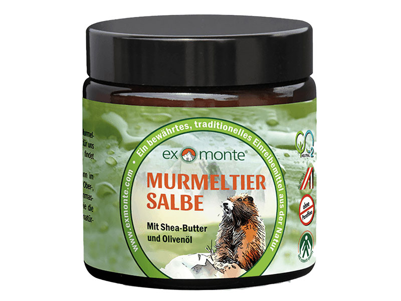 Murmeltiersalbe im Glasdöschen, 100ml    Murmeltiersalbe im Glasdöschen, 100ml