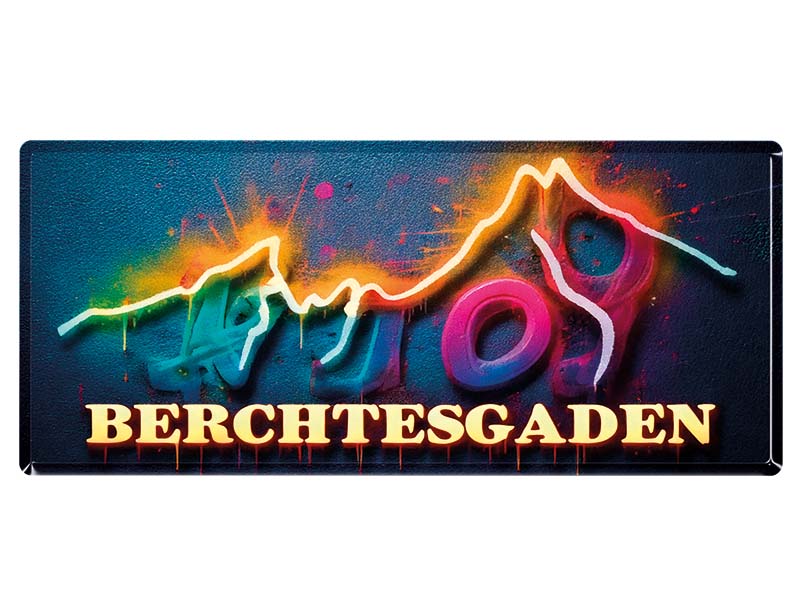 Souvenir Foto Magnet im Panoramaformat Berchtesgaden 12x5cm
