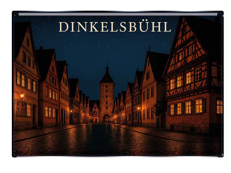 Souvenir Foto Magnet rechteckig Dinkelsbühl 8x5,5cm