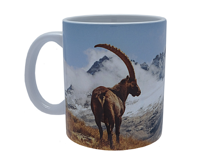 16819-0 Foto Keramik Tasse Steinbock