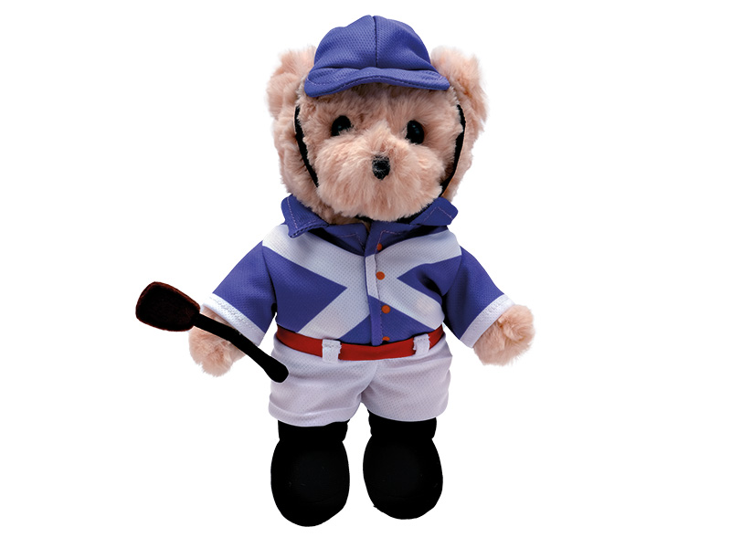 Bär Jockey aus Plüsch 20x7x28cm