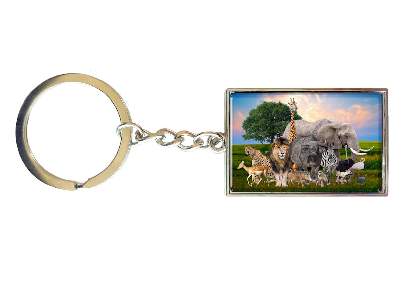 16700 Metall Schlüssselanhäger Wildtiere