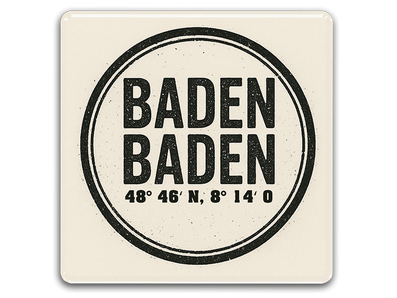 Souvenir Foto Magnet Baden-Baden 8x8cm