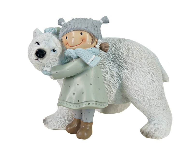 Poly Winterkind mit Eisbär