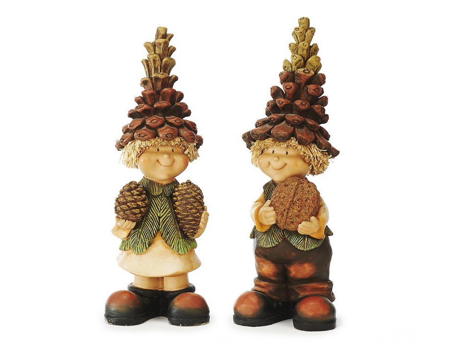 12663 Poly Tannenzapfen Wichtel