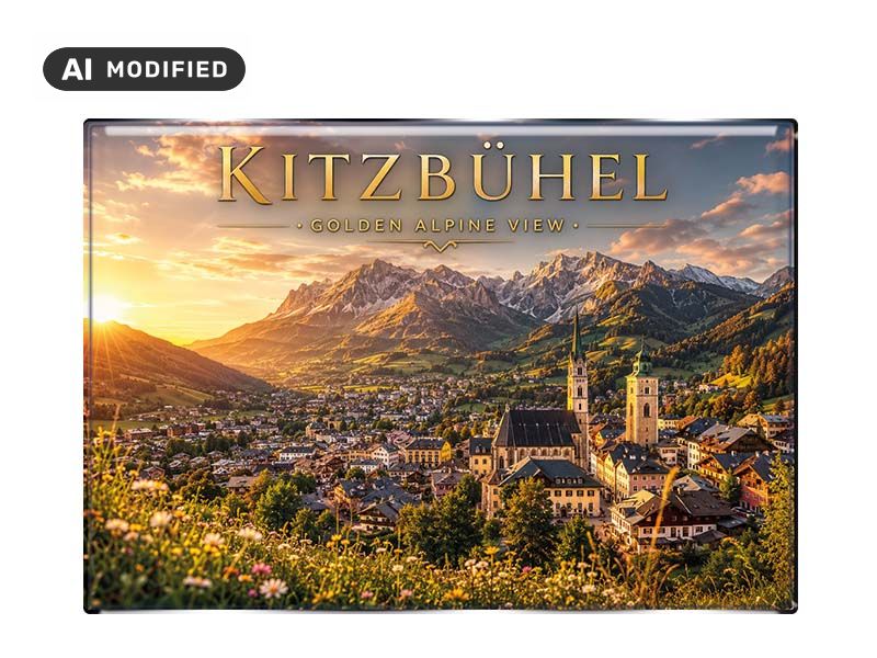 Souvenir Foto Magnet Kitzbühel 8x5,5cm
