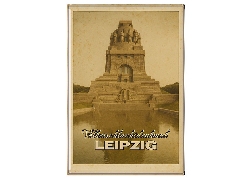 Souvenir Foto Magnet Leipzig 9,5x6,5cm