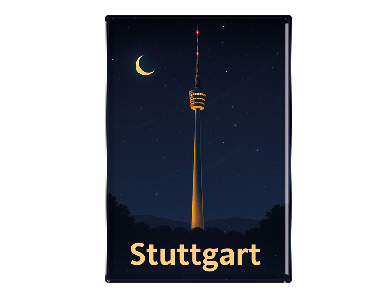 Souvenir Foto Magnet rechteckig Stuttgart 8x5,5cm